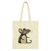 Cute Mouse Tote Bag, Cartoon Rodent Design, Unique Gift Idea, Animal Lover Present, Stylish Carryall, Everyday Bag, Novelty Gift, Book Bag - Tawshia